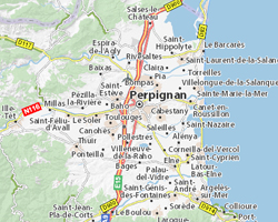 carte de Perpignan